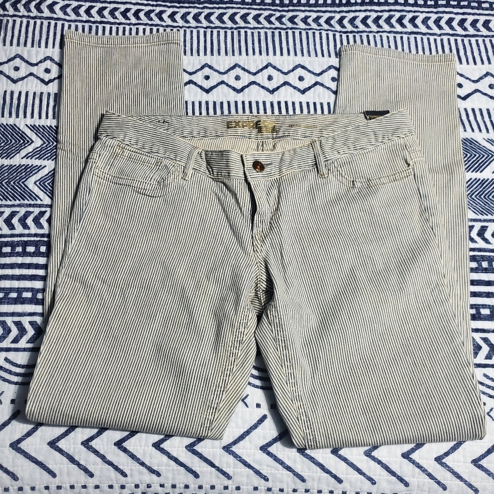 Striped Express Jeans